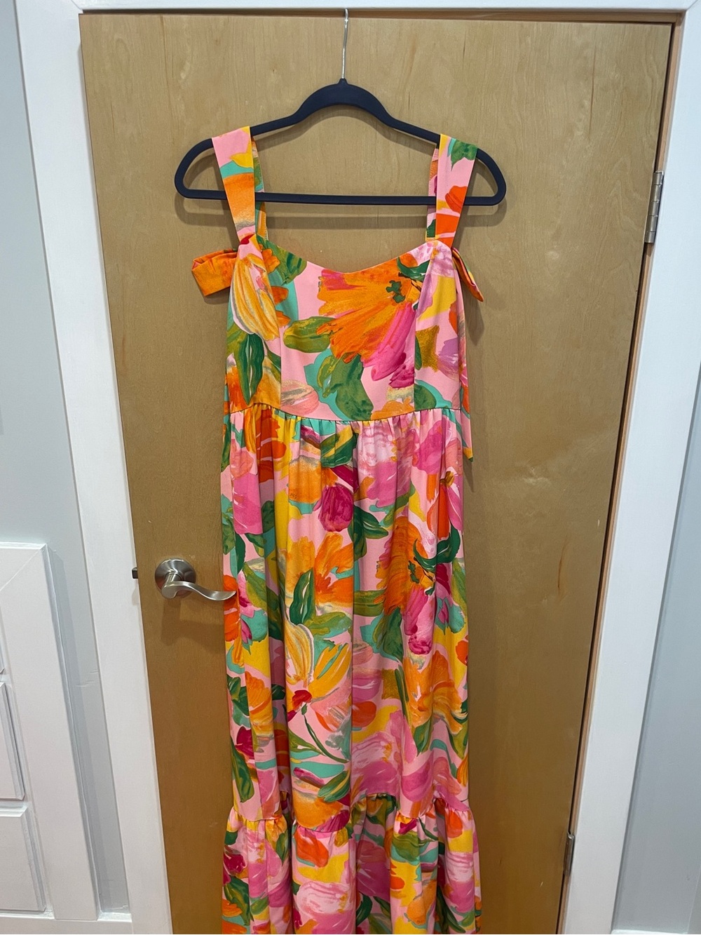 Sugarlips Jovana Floral Silda Smocked Maxi Dress